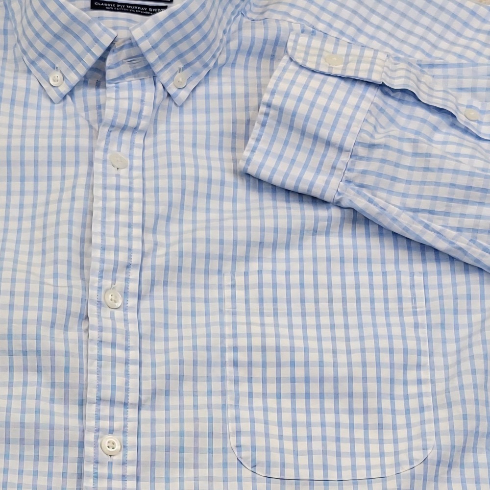 Vineyard‎ Vines Mens Classic Fit Murray Shirt Blue Gingham Button Down XL Cotton